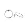 Round Silver Stud Earrings The Astro, image 