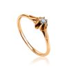 Solitaire White Diamond Ring In Gold, Ring Size: 9 / 19, image 