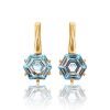 Stylish Topaz Earrings In Gold, image 