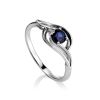 Classic Golden Ring With Sapphire Centerstone The Mermaid, Ring Size: 6 / 16.5, image 
