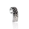 Black And white Crystal Pendant In Silver The Eclat, image 