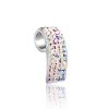 Sterling Silver Pendant With Chameleon Colored Crystals The Eclat, image 