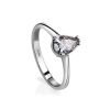 Solitaire Pear Cut Diamond Ring In White Gold, Ring Size: 8 / 18, image 