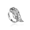 Golden Cocktail Ring With Diamonds, Ring Size: 6.5 / 17, image 