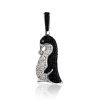 Crystal Penguin Pendant In Sterling Silver The Jungle, image 