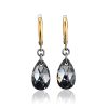 Crystal Dangles in Gold Plated Silver The Fame, image 