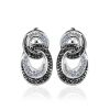 Crystal Encrusted Earrings In Sterling Silver The Eclat, image 