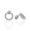 White Crystal Studs In Sterling Silver The Aurora, image 