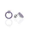 Violet Crystal Studs In Sterling Silver The Aurora, image 