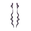 Curvy Silver Dangles With Purple Crystals The Jungle, image 