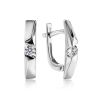 White Gold Diamond Earrings, image 