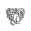 Bold Silver Brooch With Marcasites The Lace, image 