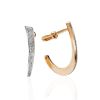 Diamond Encrusted Golden Earrings, image 