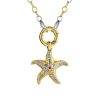 Gold Plated Necklace With Star Shaped Pendant, image 