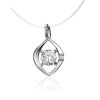 Invisible Necklace With Silver Pendant The Aurora, image 