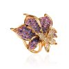 Gold-Plated Cocktail Ring With Multicolor Crystals The Jungle, Ring Size: 9 / 19, image 
