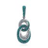 Green And White Crystal Pendant The Eclat, image 