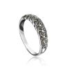 Sterling Silver Ring With Marcasites The Lace, Ring Size: 6 / 16.5, image 