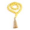 33 Honey Amber Muslim Prayer Beads With Tassel, image 