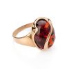 Cognac Amber Ring In Gold, Ring Size: 9.5 / 19.5, image 