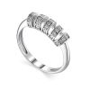 Sterling Silver Crystal Encrusted Ring, Ring Size: 5 / 15.5, image 