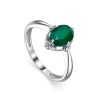 Sterling Silver Ring With Agate Centerstone, Ring Size: 6.5 / 17, image 