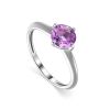 Amethyst Silver Ring, Ring Size: 8.5 / 18.5, image 