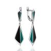 Silver Enamel Dangles, image 