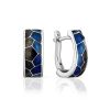 Multicolor Enamel Silver Earrings, image 