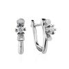 White Gold Diamond Earrings, image 