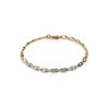 Golden Chain Bracelet With Diamonds, image 