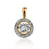 Dancing Diamond Golden Pendant, image 