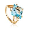 Golden Ring With Bold Topaz Centerpiece The Bay, Ring Size: 8 / 18, image 
