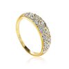 Yellow Gold Diamond Encrusted Ring, Ring Size: 8.5 / 18.5, image 