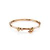 Golden Bangle Bracelet With Dangles, image 