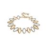 Golden Link Bracelet With Crystals, image 