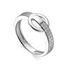 Sterling Silver Crystal Ring, Ring Size: 5.5 / 16, image 