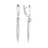 Silver Dangles With Synthetic Topaz, image 