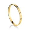 Designer Golden Bangle Bracelet With Crystals, image 