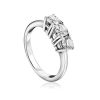 Three Diamonds Ring In Gold, Ring Size: 6.5 / 17, image 