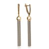 Golden Chain Dangles With Crystals, image 