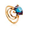 Golden Cocktail Ring With Alexandrite, Ring Size: 7 / 17.5, image 
