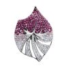 Silver Pendant With Two Toned Crystals The Jungle, image 