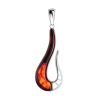 Bright Cherry Amber Pendant In Silver The Sunrise, image 