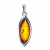 Laconic Amber Silver Pendant The Amaranth, image 