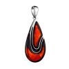 Cherry Amber Pendant In Sterling Silver The Sunrise, image 