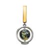 Green Amber Pendant In Gold Plated Silver The Lumiere, image 