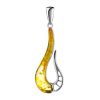Stylish Silver Amber Pendant The Sunrise, image 