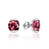 Silver Studs With Violet Crystals, image 
