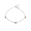 Silver Golden Diamond Bracelet The Diva, image 